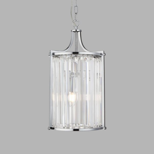 Lampe à suspendre cristal Ø 26 cm 2x E14 verre métal art nouveau