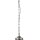 Lampe à suspendre IP44 E27 D : 30 cm en argent mat blanc verre