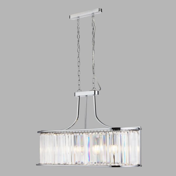 Suspension cristal 78 cm de long H : max. 1,5 cm 2x E14