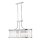 Suspension cristal 78 cm de long H : max. 1,5 cm 2x E14