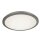 Plafonnier LED salle de bain IP44 D : 30 cm Chromé 4000 K rond plat