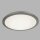 Plafonnier LED salle de bain IP44 D : 30 cm Chromé 4000 K rond plat
