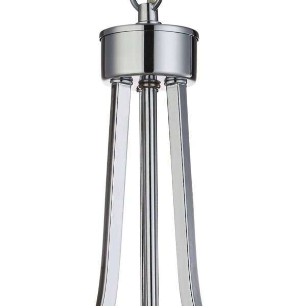 Lampe à suspendre cristal rond Ø 50 cm 5x E14 Art Déco
