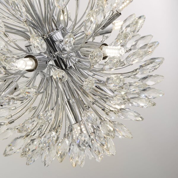 Lampe à suspendre cristal Ø 37 cm H : max. 2 m réglable