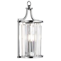 Applique murale cristal E14 Art Déco H : 35 cm en...