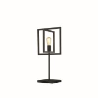 Lampe de chevet 60,5 cm E27 Noir Métal...