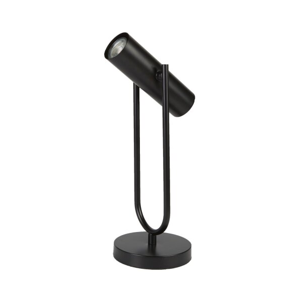 Lampe de table métal 45 cm GU10 noir orientable