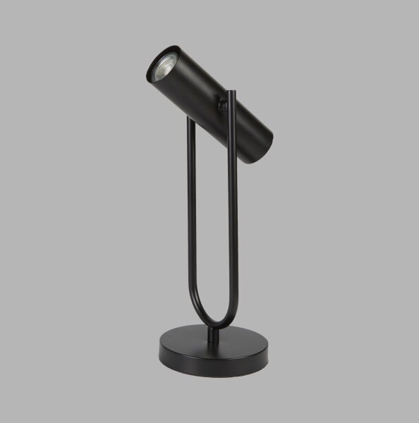 Lampe de table métal 45 cm GU10 noir orientable