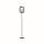 Lampadaire noir E27 160 cm métal rétro design