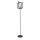Lampadaire noir E27 160 cm métal rétro design