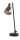 Lampe de bureau réglable 42 cm E14 verre fumé métal