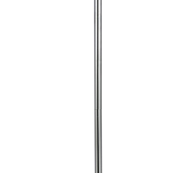 LED Lampadaire 3000 K 151 cm verre métal chrome blanc