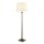 Lampadaire 156 cm E27 en laiton antique cr&egrave;me tissu