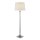 Lampadaire 156 cm en argent crème E27 tissu verre
