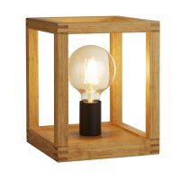Lampe de table petite H : 25 cm E27 Naturel Bambou Bois