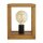 Lampe de table petite H : 25 cm E27 Naturel Bambou Bois