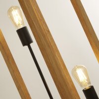 Lampadaire en bambou 140 cm de haut carré naturel...