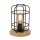 Petite lampe de table H : 24,5 cm Ø 18 cm E27 Métal Bois