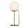 Lampe de table verre métal en laiton antique blanc E27 50 cm