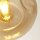 Lampe à suspendre 3 flammes E27 Noir Champagne Abat-jour sphérique