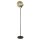 Lampadaire Noir Champagne E27 150 cm Verre Métal