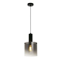 Lampe à suspendre verre métal D : 22 cm E27...