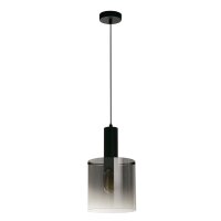 Lampe à suspendre verre métal D : 22 cm E27...