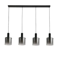 Lampe à suspendre Gris Noir L : 142 cm 4-flamme...