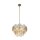 Suspension verre métal Ø 45 cm artistiquement réglable en hauteur