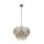 Suspension verre métal Ø 45 cm artistiquement réglable en hauteur