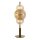 Lampe de table verre métal 66 cm en laiton ambre clair