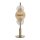 Lampe de table verre métal 66 cm en laiton ambre clair