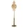 Lampadaire verre métal 151 cm laiton ambre clair 6x G9