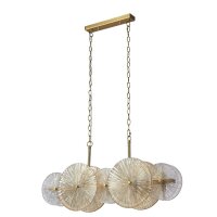 Lampe à suspendre verre métal L : 90 cm en...
