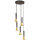 Lampe à suspendre à 5 flammes GU10 Ø 37 cm en noir et or