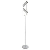 Lampadaire 150 cm 2 flammes GU10 chrome orientable