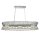 Lampe à suspendre chrome clair cristal 10x G9 L : 100 cm