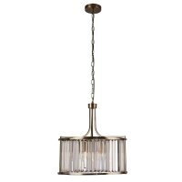 Lampe à suspendre cristal rond Ø 50 cm 2x...