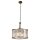 Lampe à suspendre cristal rond Ø 50 cm 2x E14 en laiton antique