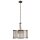 Lampe à suspendre cristal rond Ø 50 cm 2x E14 en laiton antique