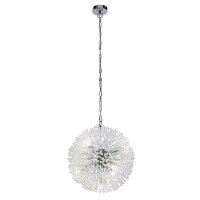 Suspension cristal 7 flammes G9 D : 40 cm verre métal