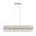 Suspension cristal 100 cm de long chrome clair 16x G9