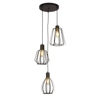 Lampe à suspendre 3 flammes E27 Ø 45 cm...