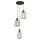 Lampe &agrave; suspendre 3 flammes E27 &Oslash; 45 cm Noir M&eacute;tal ARLES