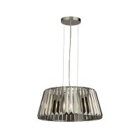 Suspension verre fumé cristal Ø 47 cm H :...