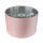 Abat-jour velours D : 28 cm en rose argent rond