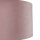 Abat-jour velours D : 28 cm en rose argent rond
