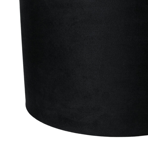 Abat-jour Lampe à suspendre Noir Or Ø 40 cm Tissu Moderne