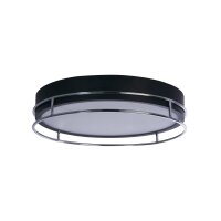 Plafonnier noir chromé IP44 E14 Ø 40 cm...
