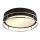 Plafonnier salle de bain IP44 2x E14 D : 30 cm noir chrome